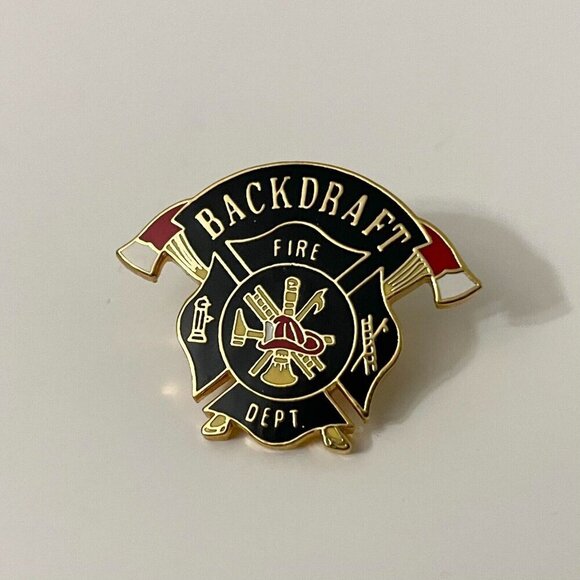 Vintage Backdraft Movie Film Pin Fire Department Pin - Picture 7 of 7